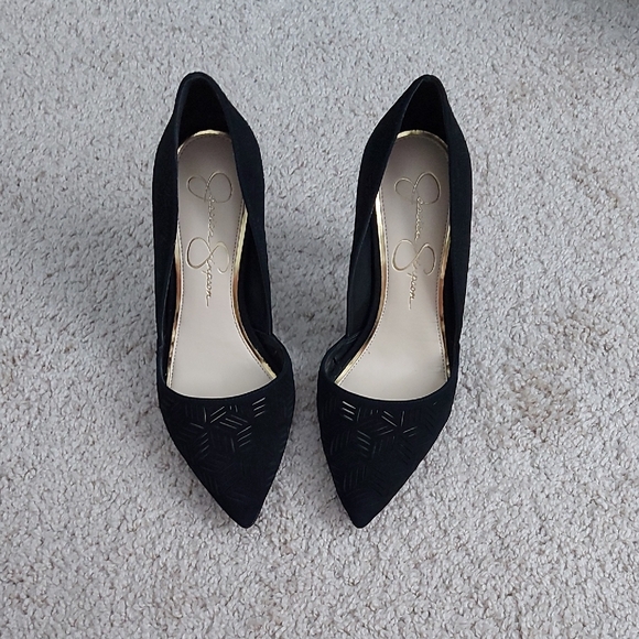 Jessica Simpson Black Suede Pumps – Size 5.5 New - Picture 2 of 10